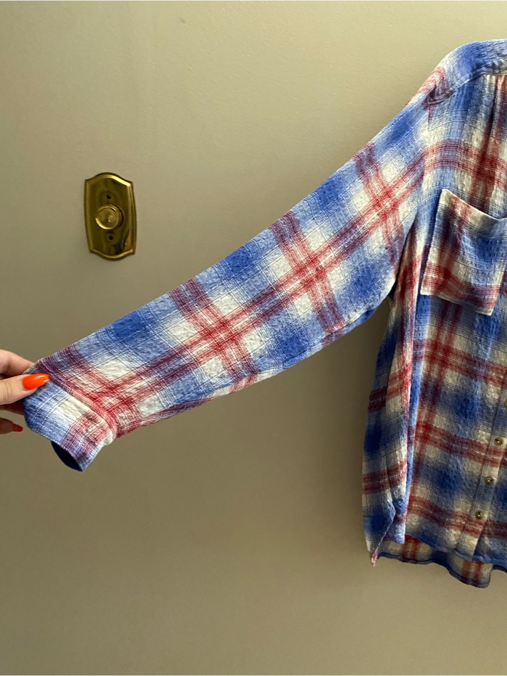 Pilcro Hadley relaxed plaid buttondown shirt - Picture 5 of 10